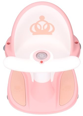 Badewannensitz, Baby-Badewannensitz, Kleinkind-Badewannenstuhl mit Saugnäpfen, Baby-Badewannenständer, Baby-Badewannenstütze für die Badewanne für Kleinkinder-Babybadewanne (Rosa)