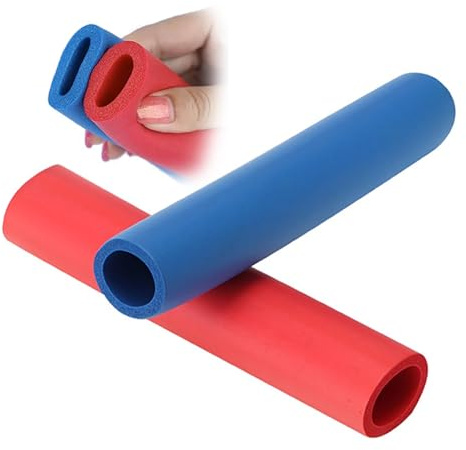 Rohrisolierung Blau/Rot, Flexibel Isolierschlauch Schaumstoff-Dämmung, für Außenklimaanlagen, Heizung Und Sanitär(Red,ID43.0mmxT20.0mmxL2.0m)