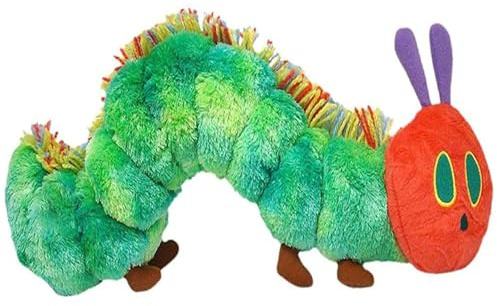 Herreicher Die kleine Raupe Nimmersatt Weiche Plüschraupe nach dem Kinderbuch Kuscheltier Puppe Baby Spielzeug (15.7Inch)