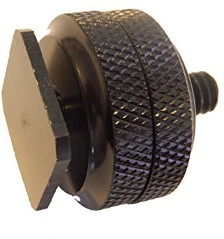 vhbw Vis pour trépied 1/4 avec Rail pour Sabot de Flash Compatible avec Samsung Appareil Photo Reflex DSLR, 2,5 mm Noir, métal