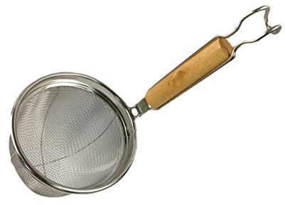 Holibanna Colador Grande De Acero Inoxidable Para Fideos Mango De Madera Cuchara Para Escurrir Ollas Calientes Utensilio De Cocina Hogar