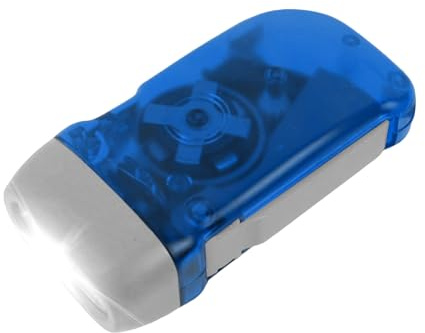 Linterna de manivela de 3 LED, linterna de cuerda sin pilas, herramienta de seguridad de emergencia para camping, senderismo, deportes de supervivencia al aire libre y cortes de luz en el hogar
