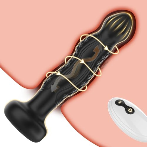 QRRQ Anal Vibrator Prostata Stimulation Männer Anal plug mit 10 Vibrations- und 10 Peristaltikmodi, mit Fernbedienung, Analspielzeuge, Analplug# für Männer, Frauen, Paare