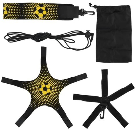 Jecdfs Football Kick/Lancer Entraîneur Entrainement Football Ceinture,Aide à L'entraînement de Football,Ceinture Réglable Solo Kicking Pratique,Convient pour Ballons Tailles 3 à 7,pour Volley-Ball et