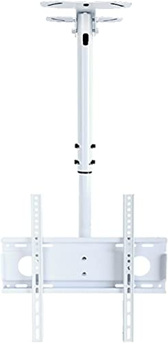 Supporto TV Parete e soffitto, TV 32 a 58 Pollici, Girevole e inclinabile, Compatibile con la Maggior Parte dei televisori LCD a Schermo Piatto e curvi, Fino a 400x400 mm.