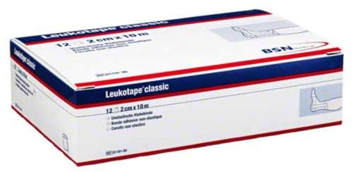 Leukotape Classic Sporttape 2cm x 10m weiß 12er Box Fingertape