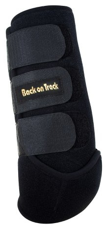 Back on Track Therapeutischer Pferde-Trainingsstiefel für Vorderbeine, Größe M, Schwarz