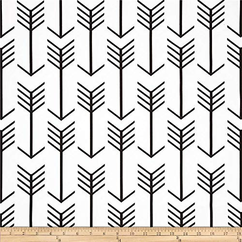 Premier Prints Arrow White/Black, Fabric by the Yard