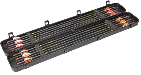 SKB Cases 2SKB-3304 Archery Arrow Hard Case, 33.5 Inch Arrow Storage Box with Foam Inserts, Plastic Carrying Case for Arrows and Accessories, Black