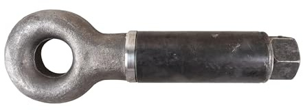 Drehbare Abschleppöse AMA, Kategorie F, M33-Gewinde, Anhängelast bis 12 Tonnen, Geschmiedeter Stahlkörper, Gesamtlänge 339,5 mm, Zugöse 45 mm Innen- & 112 mm Außendurchmesser