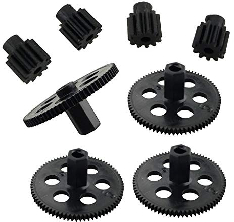 Fenteer 4 STK. Zahnräder Getribe Gear Set und 4pcs Motor Zahnräder Getriebe Ersatzteile für Visuo Xs809 Xs809hw Xs809hc