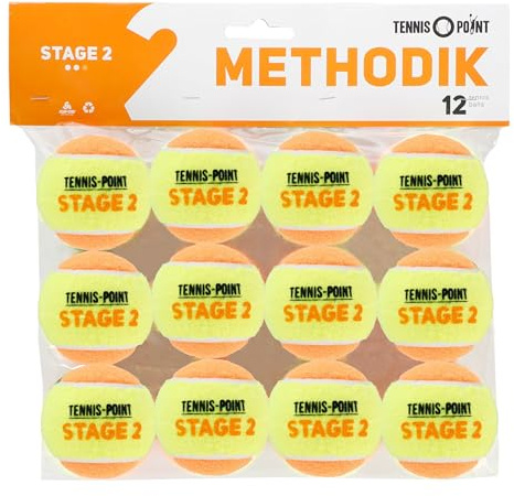 Stage 2-12er Beutel Tennisbälle - Play and Stay Ball - gelb - (12er Beutel)
