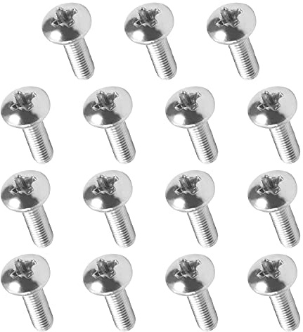 MroMax M3 x 10 mm Maschinenschrauben, Kreuzschlitz, Rundkopfschraube, 304 Edelstahl, 15 Stück