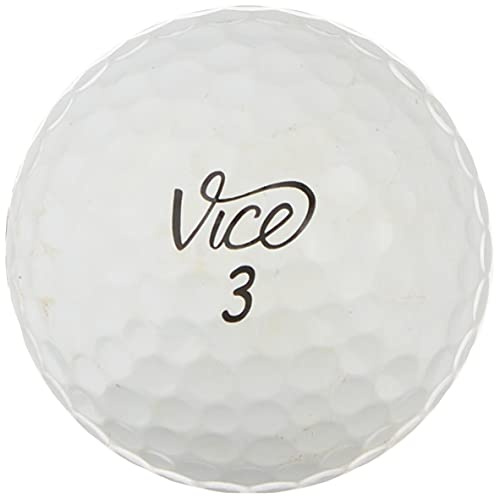 Vice Golf Ball Mix - 100 Near Mint Quality Used Vice Golf Balls (AAA Vice Pro Pro Soft Tour Drive GolfBalls), White (100PK-Vice-3)