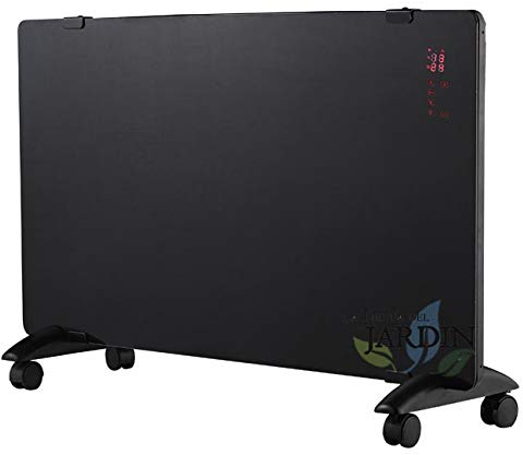 Suinga Convecteur Chauffage noir réglable avec minuteur, puissance 750-1500 W