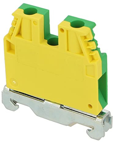 TEC.6/O | TO120 | CABUR EARTH TERMINAL BLOCK 6MM FOR 35MM TOP HAT RAIL