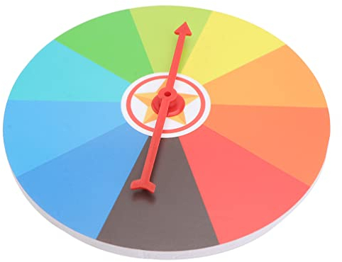 BESPORTBLE Party-Pub-Preisrad Bearbeitbare Preisspinner Wand Prize Rad Lotterie Rad Spiel Farbe Tischtisch Prize Rad Party Spiel 1 Set Messespinnrad Preisrad Wirbeln