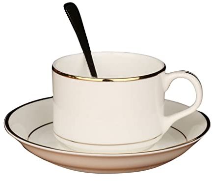 ZOGBX Juego de Taza de té,Tazas de café de Porcelana,Tazas de Café Florales,Juego de Tazas de la Tarde Inglesa Vintage,Vajillas para Desayuno,Juegos de Té de Cerámica for Bebidas Calientes o frías