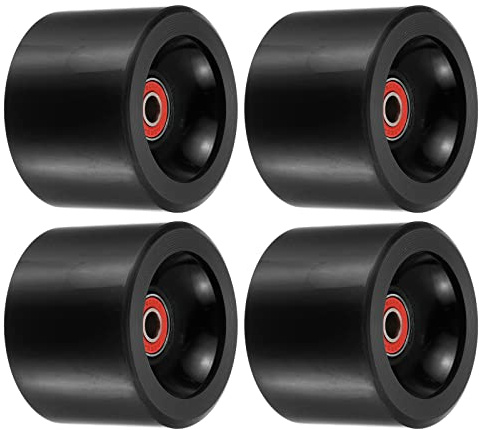 PATIKIL 4pz 70mm 78A Long Board Ruote Skateboard Ruote PU Nero