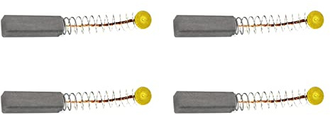 Rebower Escobillas Carbono para Eléctrico Motor 6x6x20mm Negro Dorado 4uds