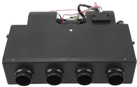 Evaporador de Aire Acondicionado, Potente Evaporador de CA de 4 Puertos, bajo Consumo Eficiente para Autocaravana (12V)
