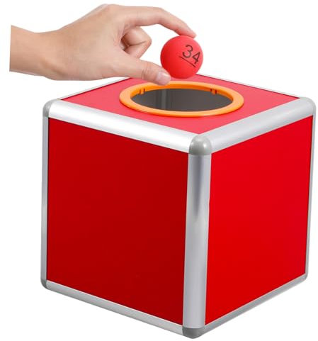HAPINARY Drehbare Kasten Aus Aluminiumlegierung Tombola-losbox Behälter Für Geldgeschenke Party-spielbox Wiederverwendbar Robust Und Praktisch
