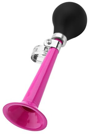 2,2-Zoll-Fahrradhupe, Klassische Retro-Hupe aus Metall, Tragbar, Radfahren, Laute Hupe, Ersatzteile für Fahrräder, Golfwagen, Motorräder (PINK)