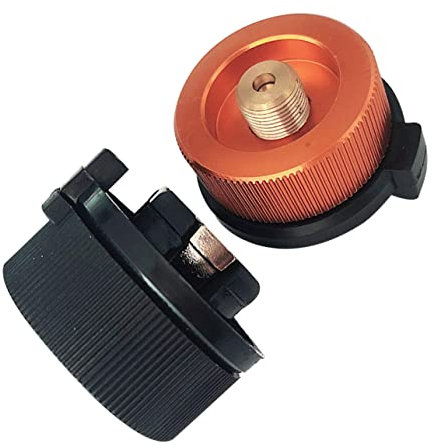 NAMOARLY Gas Canister Adaptor Furnace Head Converter Outdoor Camping Stove Accessory Leakproof Gas Tank Adapter