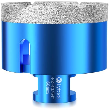 Diamant Fliesenbohrer 68 mm M14 Diamantbohrer Lochsäge | für Fliesen Porzellan Keramik Marmor Granit Bohrungen