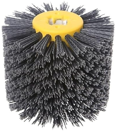 Spazzola a filo rotante in acciaio, Mola for lucidatura a tamburo in filo metallico, grana multipla, 0,75x3,93 pollici, nylon abrasivo(360)