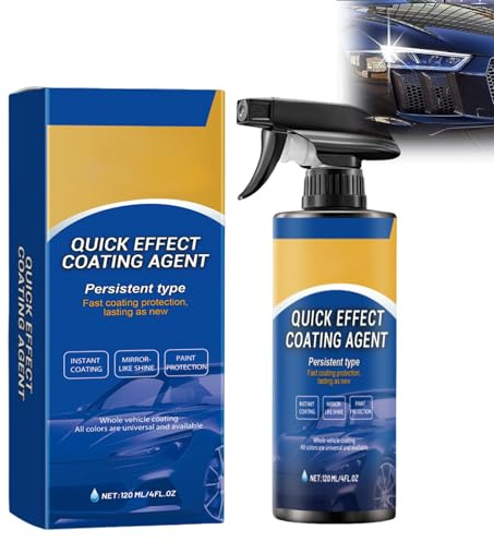120ml Quick Effect Coating Agent Car Coating Spray,3 in 1 Hoch Schutz Schnelles Auto-Beschichtungsspray,das Reparatur, Schutz und Aufhellung Vereint, Polituren Kratzerentferner für Auto (120ml)