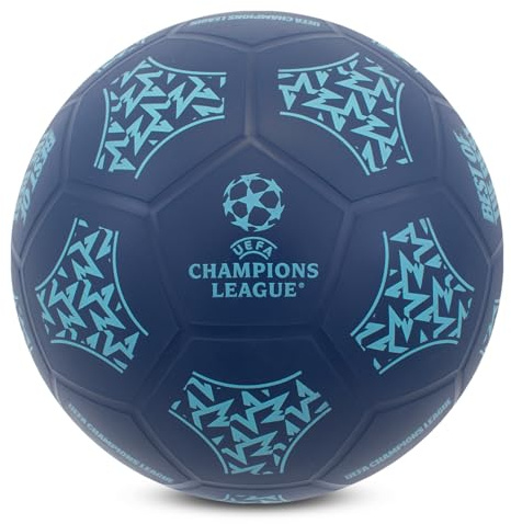 Hy-Pro Officially Licensed UEFA Champions League Play Ball- Size 5, 9 Inches, Great Gift Idea, UCL Merchandise, Soft, Indoor & Outdoor