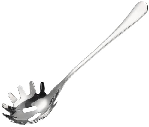Gadpiparty Servitore Di Spaghetti in Acciaio Inossidabile, Cucchiaio Scolapasta Ergonomico Per Pasta e Noodles, Utensile Da Cucina Leggero e Multiuso Per Uso Domestico