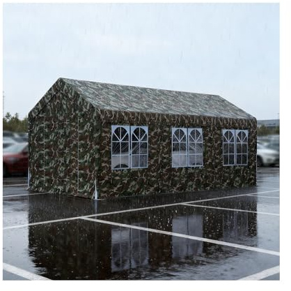 Großes Carport-Dach Mit Metallrahmen, Wasserabweisend, Robust, Für Traktor, LKW, Wohnmobil Und SUV Geeignet(Style 2)