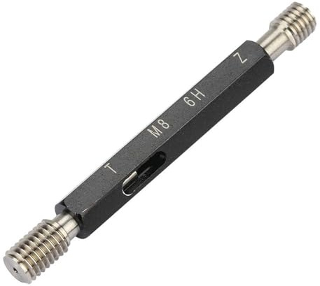 MonoSora HSS Gewindelehre für Innengewinde M8x1,25, 6H Genauigkeit, Schwarz