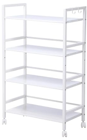 huanglyc-232 Carro de Almacenamiento Multifuncional 4 Niveles, Carro rodante for Cocina, Comedor, baño Carro de Cocina con Ruedas