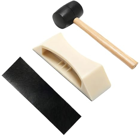 Bloque de roscado con asa, fácil de usar, ligero, eficiente y seguro para suelos de madera laminada, bloque de roscado de madera dura para suelos de vinilo, bloque de roscado para suelos laminados