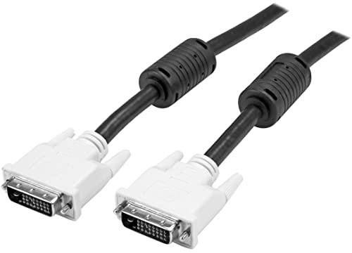 StarTech.com Cable 4,5m para Monitor DVI-I de Doble Enlace Dual Link Digital Analógico - 2X Macho - Cables DVI (DVI-D, DVI-D, Macho/Macho, Níquel, Negro)