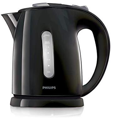 Philips HD4646/70 Bollitore, Nero/Argento, 1.5 l