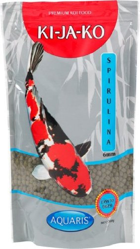 KI-JA-KO Spirulina Plus farbverstärkendes Carotinoid-reiche Koi Fischfutter 3 kg / 6 mm - mit Capsanthin und Astaxanthin und Forplus (Omega-3-reiche Algen)