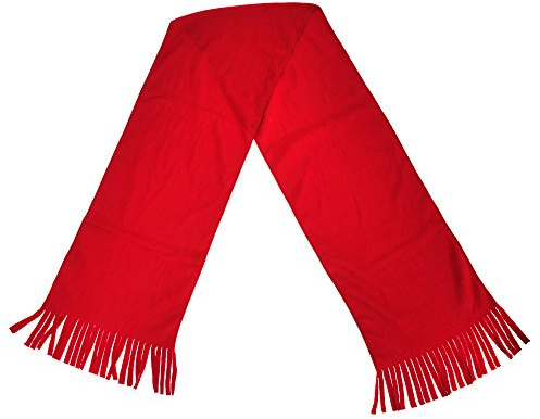 Result Unisex Fleeceschal/Winterschal/Schal mit Fransen (Einheitsgröße) (Rot)