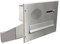 D-042 Edelstahl Mauerdurchwurf Briefkasten mit Klingel & Sprechsieb (Tiefe: 35-50 cm) - LETTERBOX24.de