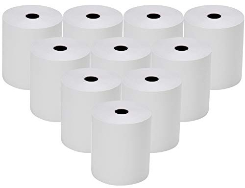 RBHK 2 1/4 x 85' Thermal Paper Rolls Credit Card Paper, 10 Rolls Cash Register Paper