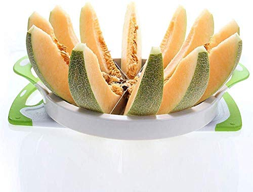 Coupe-Pastèque Extra Large Et Ananas Cantaloup Orange, Coupe-Pain Avec Poignée En Caoutchouc Confortable, Éplucheur De Pommes De Terre En Acier Inoxydable, Pour Melon-Cantaloup