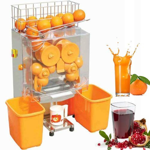 Macchina elettrica commerciale dello spremiagrumi del succo d'arancia dell'alimentazione automatica 120W, spremere 20-22 arancie/minuto (fino a 7 tazze) con i serbatoi di plastica