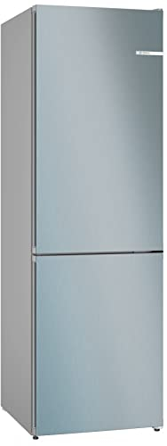 Bosch Elettrodomestici, Serie 4, Frigo-congelatore combinato da libero posizionamento, 186 x 60 cm, Inox look KGN362LDF