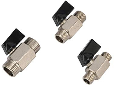 1/4 3/8 1/2 Außengewinde Messing Kugelhahn-Luftkompressor-Ventil Wassergasöl-Absperrventil Hochtemperatur-Rohrfittings 1pc Tropffreies Verbindungswasserventil (Specification : 3/8)