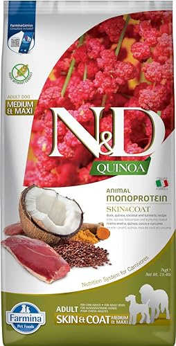 FARMINA ND Dog Quinoa Skin Coat Pato Med/Maxi 7KG