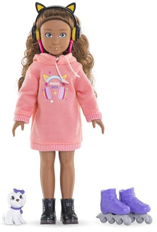 Corolle Girls - Coffret Melody Music & Mode, poupée Mannequin, 28cm, 4 Accessoires, dès 4 Ans, 9000600240
