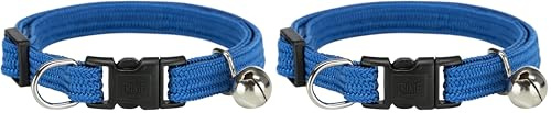 Trixie 4154 Katzenhalsband, elastisch, Nylon, Sortierte Farbe (Packung mit 2)